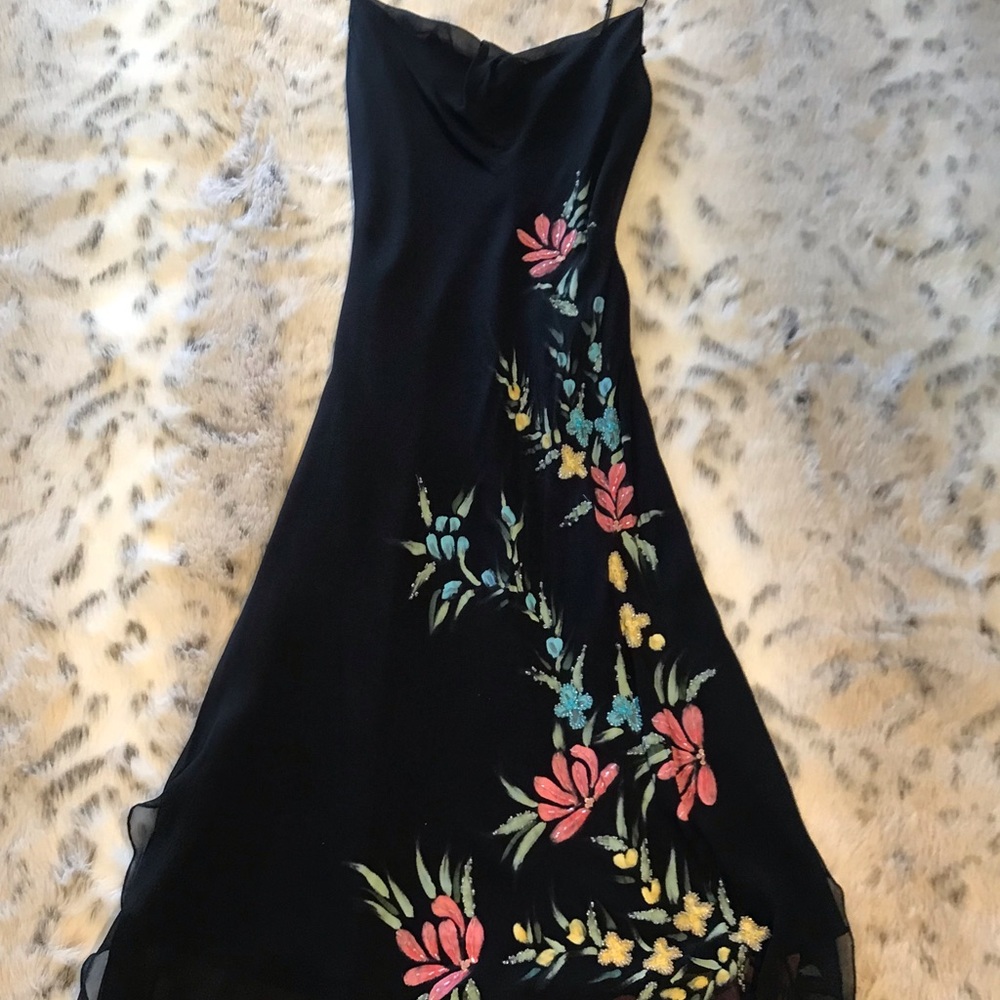 Hand Painted Vintage Betsey Johnson Cocktail Dress